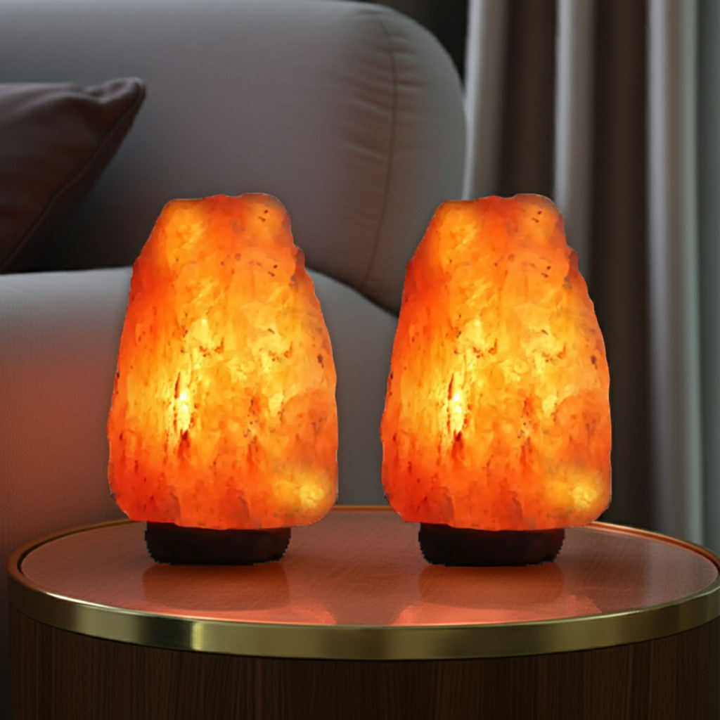 2X 4-6 Kg Himalayan Salt Lamp