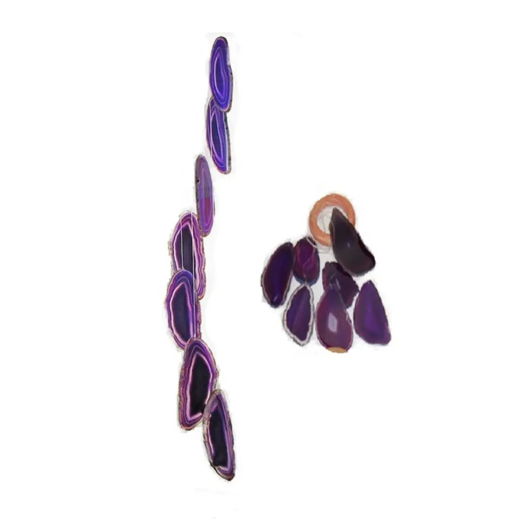 Agate Wind Chime Small Purple
