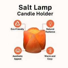 Himalayan Salt Flower candle Holder (Pack of 2)