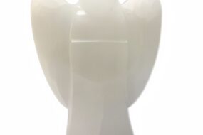 Selenite Angel Lamp