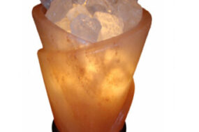 Roll Glass Salt Lamp