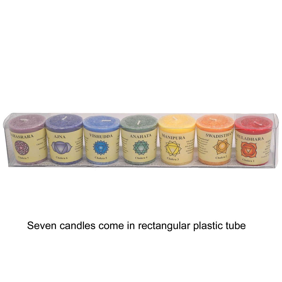 7 Chakra Candle Set – with Essential Oils