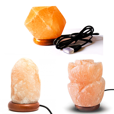 3X USB Salt Lamps