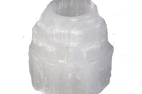 selenite-rough-candle-holder