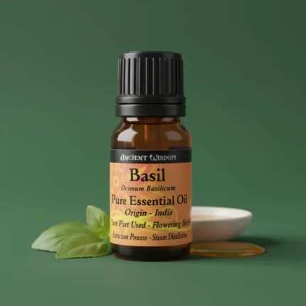 Basil Essential Oil 10ml bottle for aromatherapy and stress relief, Basil Oil, Sweet Basil, Aromatherapy, Essential Oils, Organic Oil, Stress Relief, Muscle Pain, Skin Care, Respiratory Health, Ocimum Basilicum, Sweet Basil Oil, Ocimum Basilicum, Essential Oils for Stress, Natural Pain Relief Oil, Aromatherapy Oils, Pure Basil Oil, Organic Essential Oil, Skin Care Oil, Respiratory Support Oil, Steam Distilled Oil