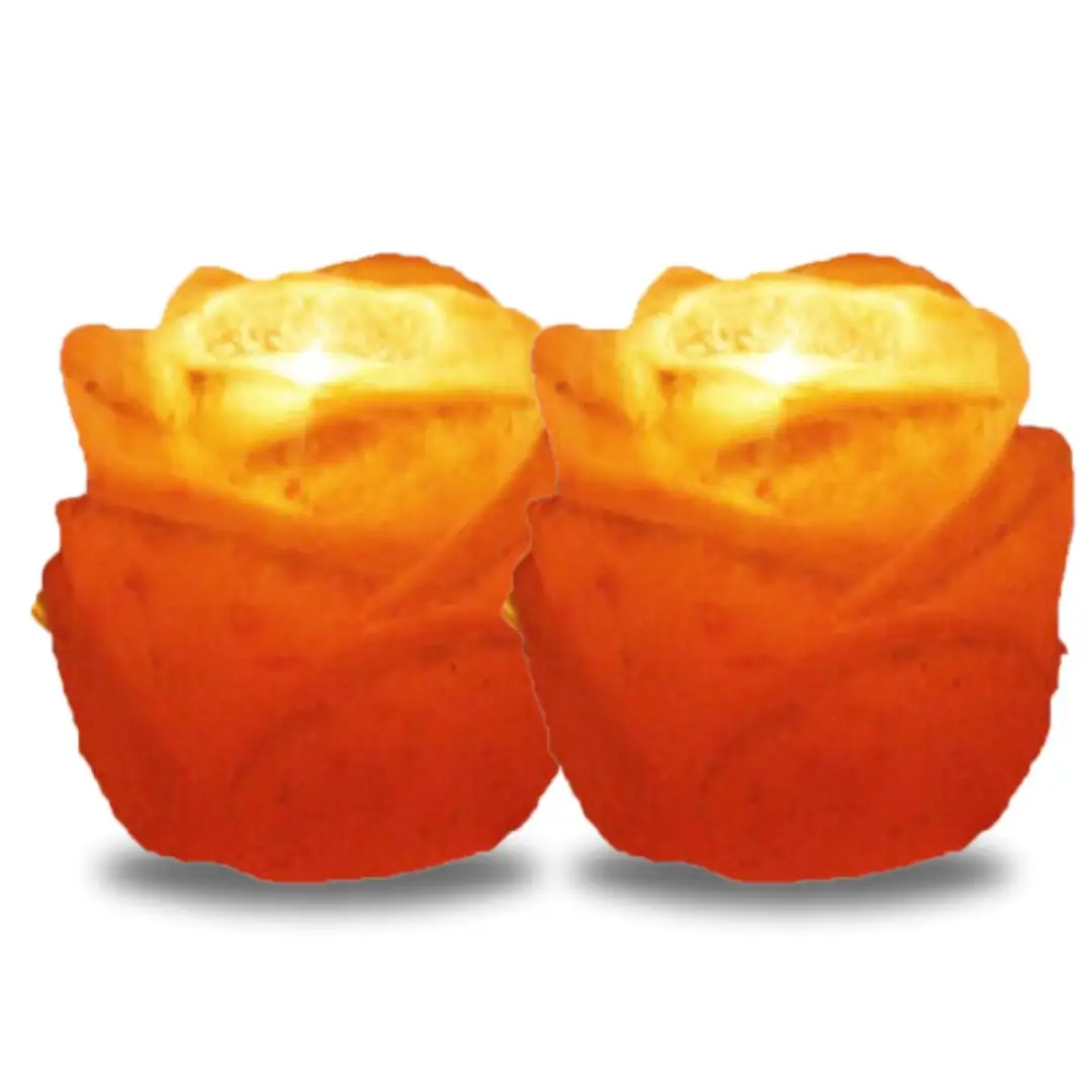 Himalayan Salt Flower candle Holder (Pack of 2) Himalayan Salt Flower candle Holder