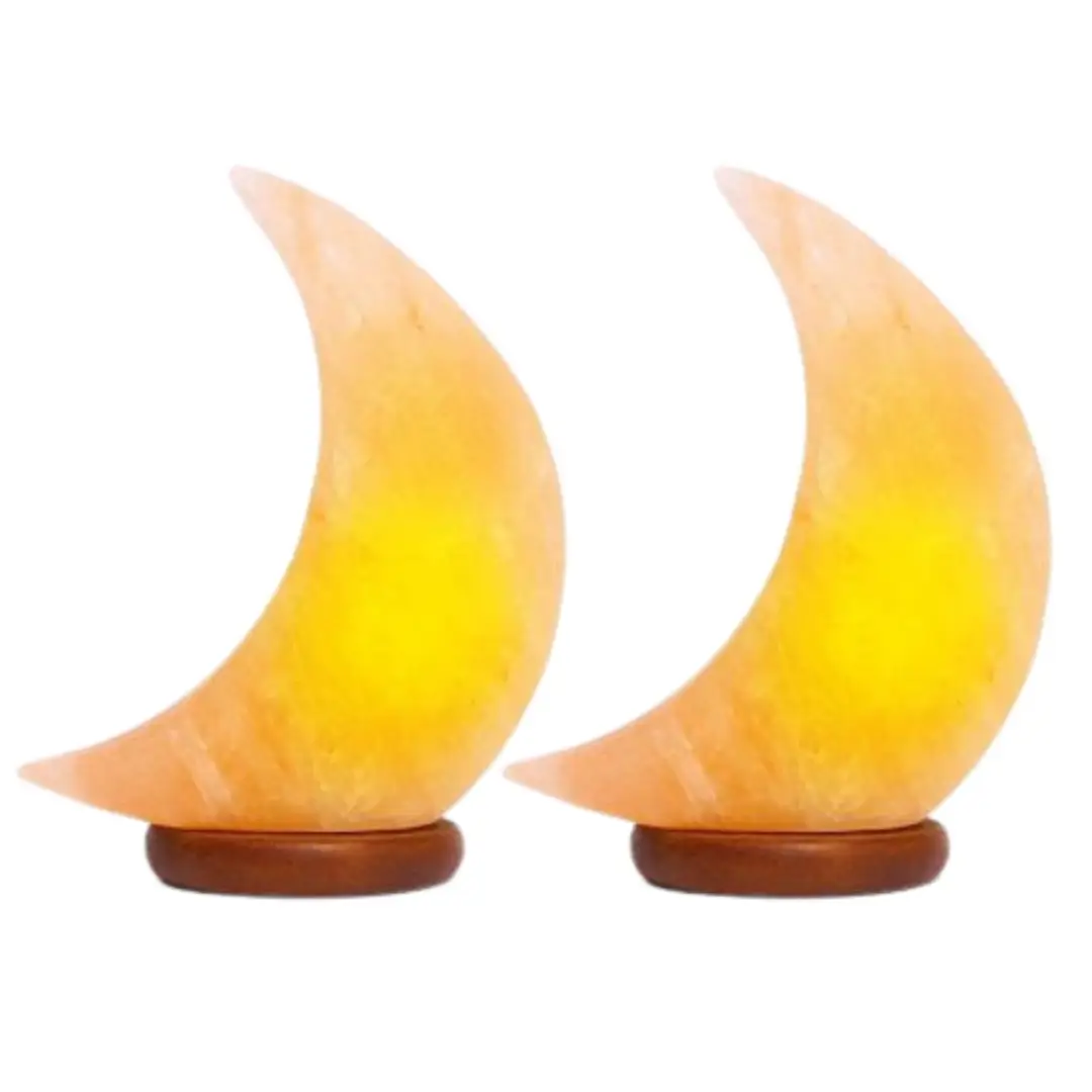Himalayan Salt Half Moon Lamp Twin Pack Himalayan Salt Half Moon Lamp Twin Pack