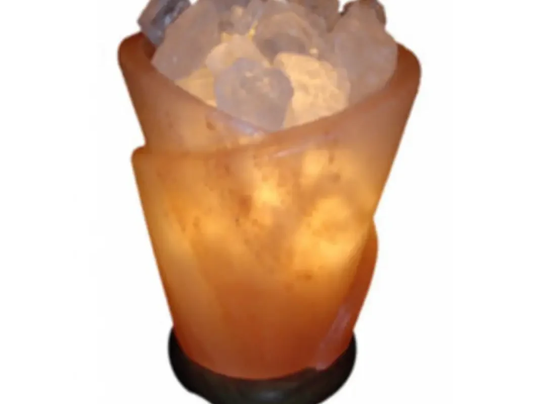 Roll Glass Salt Lamp