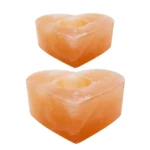 Salt Heart Candle Holder (Pack of 2) Large