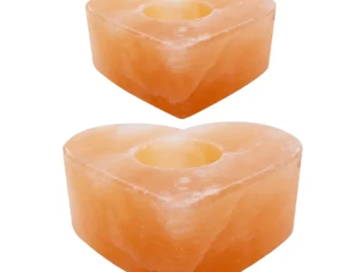 Salt Heart Candle Holder (Pack of 2) Large