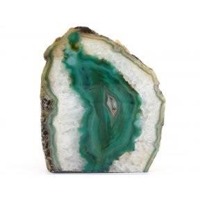 Agate Candle Holder Green