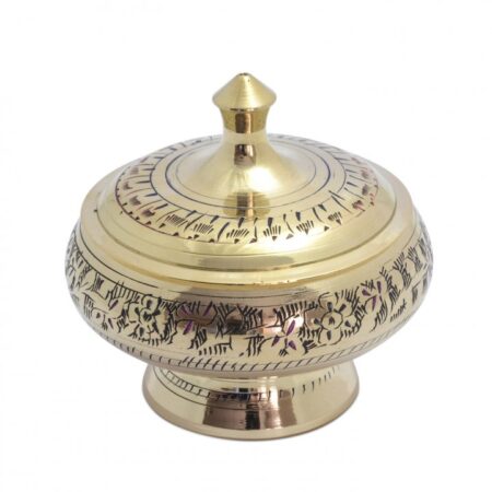 Brass Bowl - Patterned Design