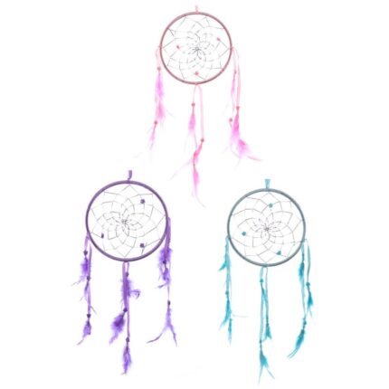 Bright Ribbon & Feather Dreamcatcher