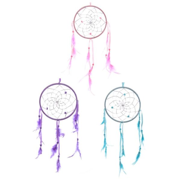 Bright Ribbon & Feather Dreamcatcher