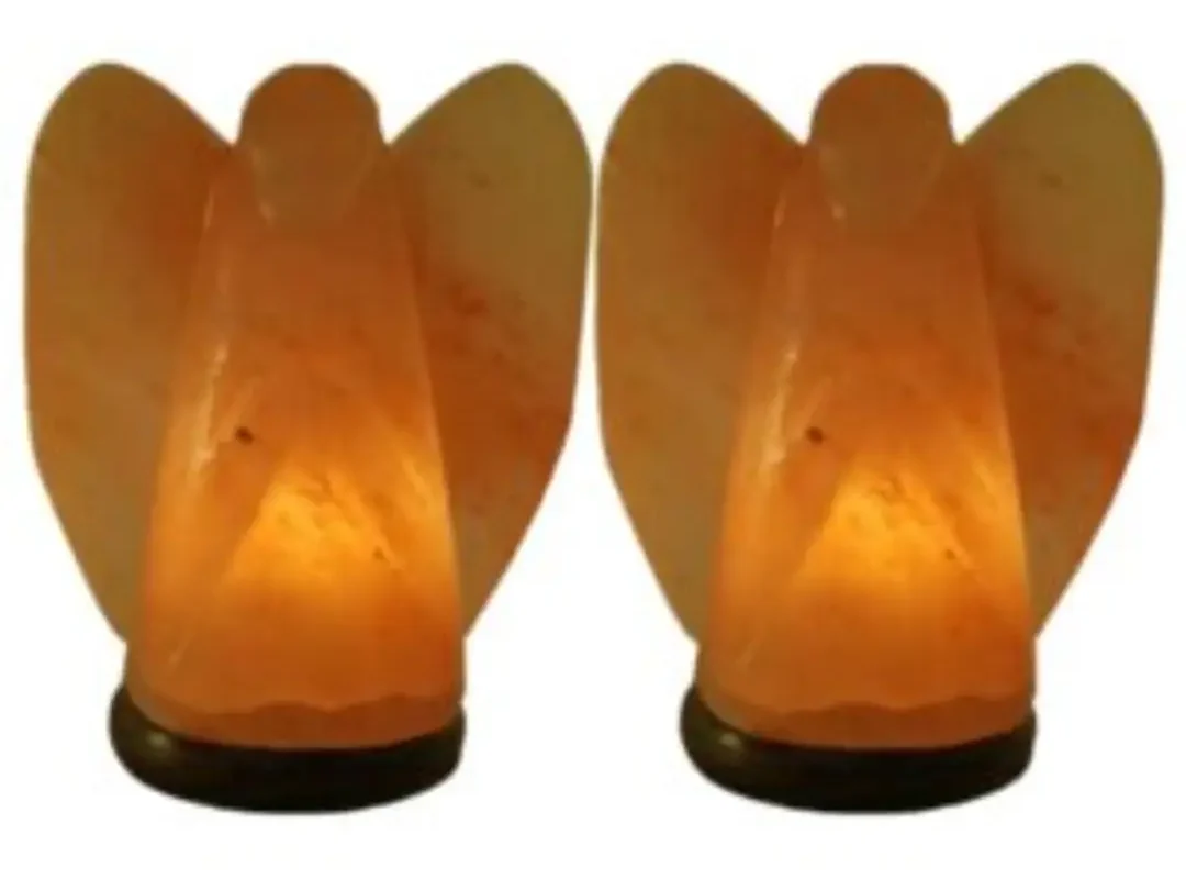 Himalayan Salt Angel Lamp Twin Pack