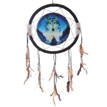 Dreamcatcher Print - Cosmic Wolf