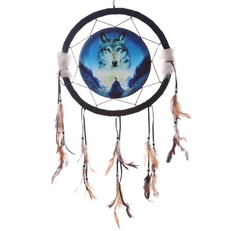 Dreamcatcher Print - Cosmic Wolf